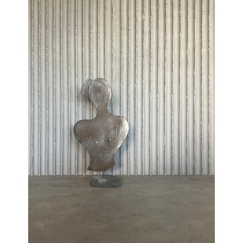 Silver Antonio Misuraca, Large Sculpture, 1980s, Metal For Sale - Image 8 of 8