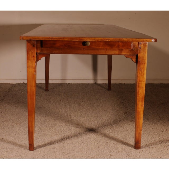 Antique Refectory Table in Cherry Wood For Sale - Image 8 of 12