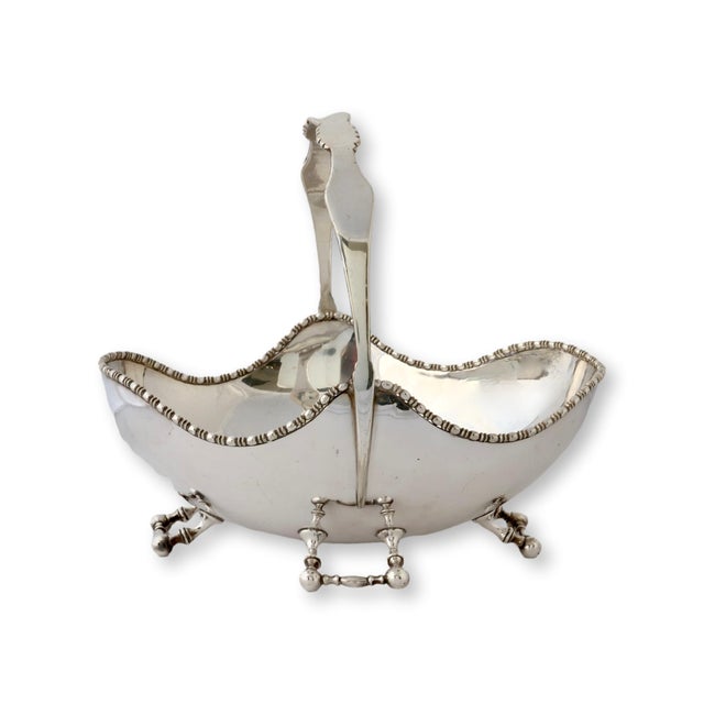Silver-Plate Basket, Christopher Dresser For Sale - Image 4 of 6