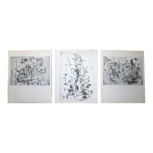 Vintage Mid 20th Century Georges Braque Abstract Lithographs - Set of 3
