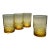 Vintage Mid-Century Modern Libbey “Malibu Gold” Amber Juice Glasses - Set of 4 For Sale