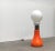 Stunning mid-century floor lamp with two glass shades in different colors. These floor lamps are generally attributed to...