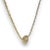 Radiant 14k Yellow Gold 0.73ct Pear Natural Diamond Bezeled Necklace For Sale In New York - Image 6 of 6