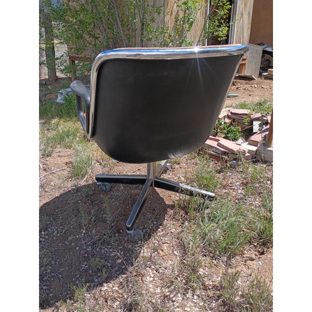 Mid-Century Modern 1979 Pollock for Knoll Burnt Orange Executive Chairs X6 For Sale - Image 3 of 5
