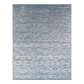 Pasargad Home Modern Blue Silk & Wool Area Rug, 8' 2'' X 10' 0'' For Sale