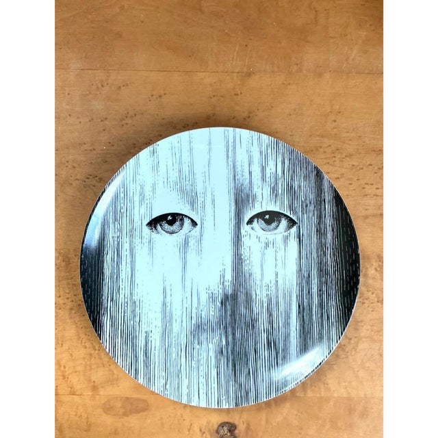 Fornasetti Tema E Variazioni Ceramic Plate For Sale In West Palm - Image 6 of 12