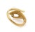 Contemporary Mid 20th Century Carrera y Carrera Diamond 18k Yellow Gold Detailed Hand Ring - Size 5.5 For Sale - Image 3 of 7