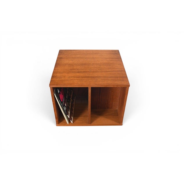 Danish Modern Teak Book + Record Cube, 1960s For Sale In San Francisco - Image 6 of 8