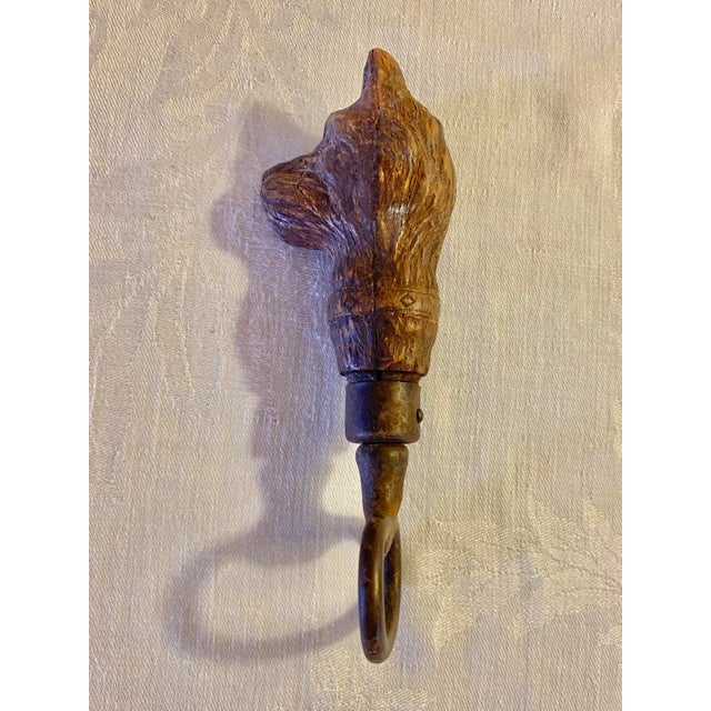 Vintage Syroco Wood Resin Scottish Terrier Head Figural Bottle Opener For Sale - Image 4 of 10