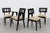 Ebonized Mid Century Modern Dining Chairs, C. 1950's, Set/4 For Sale - Image 9 of 12