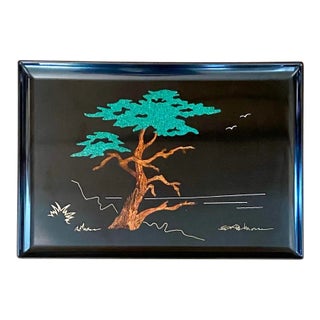 Vintage Couroc of Monterey, Monterey Cypress Tray For Sale