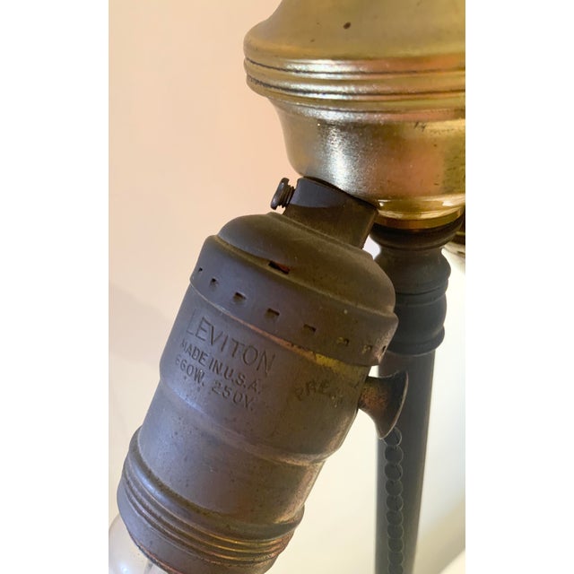 1950s Pair of Hollywood Regency Brass Lamps For Sale - Image 13 of 15