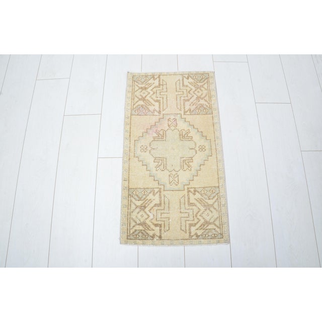 Handmade wool carpet in Turkish Anatolia , Vintage Oushak Rug,Turkish Vintage Anatolian Rug, Handmade wool Rug . One Of...