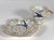 Japanese Blue Swallow Demitasse Cup and Saucer for your consideration. The cup measures approx. 2 inches tall and approx....