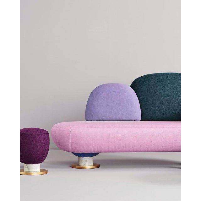 Toadstool Collection Ensemble Sofa with Table and Puffs by Pepe Albargues, Set of 5 For Sale - Image 13 of 15