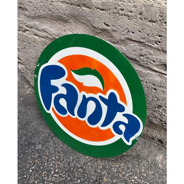 Vintage Fanta Advertising Sign, 1980 For Sale - Image 6 of 6