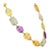 This is part of Chairish’s Fine Jewelry assortment. Multi-Gemstone Necklace in 18K Gold studded with mix cut semi precious...