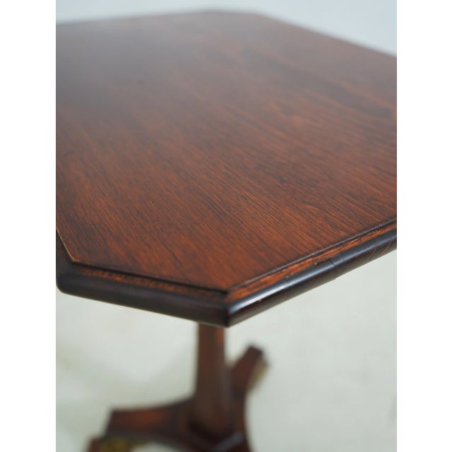 Neoclassical Cherry Lamp Table W. Ormolu Mount Feet For Sale In Philadelphia - Image 6 of 10
