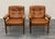 1970s Pair Gote Mobler Leather Lounge Chairs For Sale In New York - Image 6 of 14