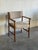 Mid-Century Modern Oak Armchair With Upholstered Seat Danish Mid-Century Modern Vintage For Sale - Image 3 of 11