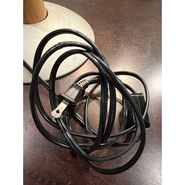 1970s Mid-Century Modern Hardwood Directional Table Lamp With Adjustable Bar & Conical Shade For Sale In San Diego - Image 6 of 8