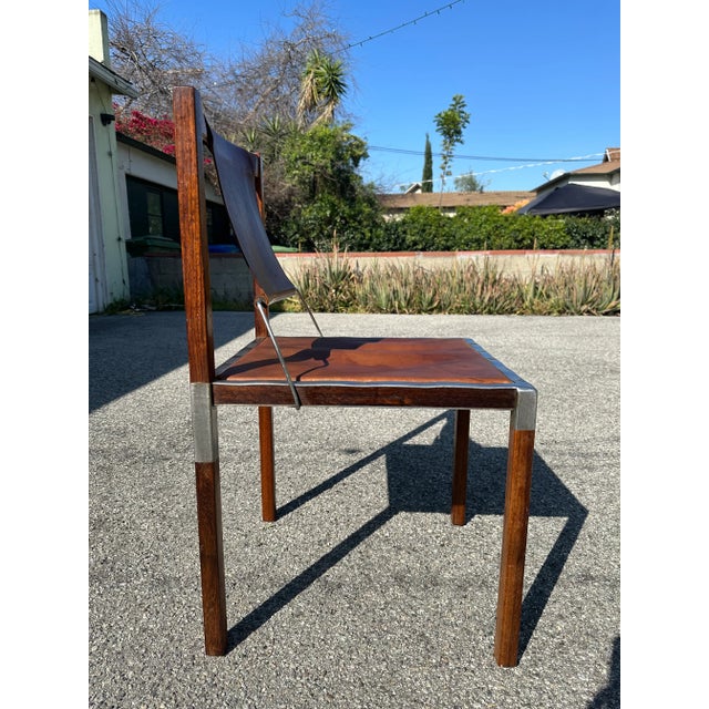 Zele Marcus and Alexis Style Leather Chair For Sale In Los Angeles - Image 6 of 11