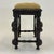 Mid 19th Century 19th Century Italian Baroque Carved Stool or Bench, Linen and Oak, Italy 1800s For Sale - Image 5 of 12