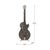 A love letter to music, written in steel. Standing over 4.5 feet tall, this life-sized guitar sculpture is meticulously...