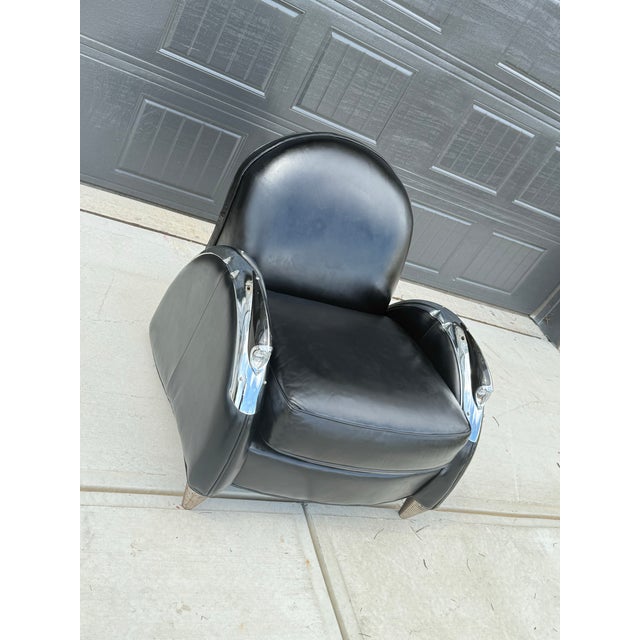Art Deco 1970s William Alan Schwinn Bicycle Chair Art Deco/ Stream Line Moderne For Sale - Image 3 of 9