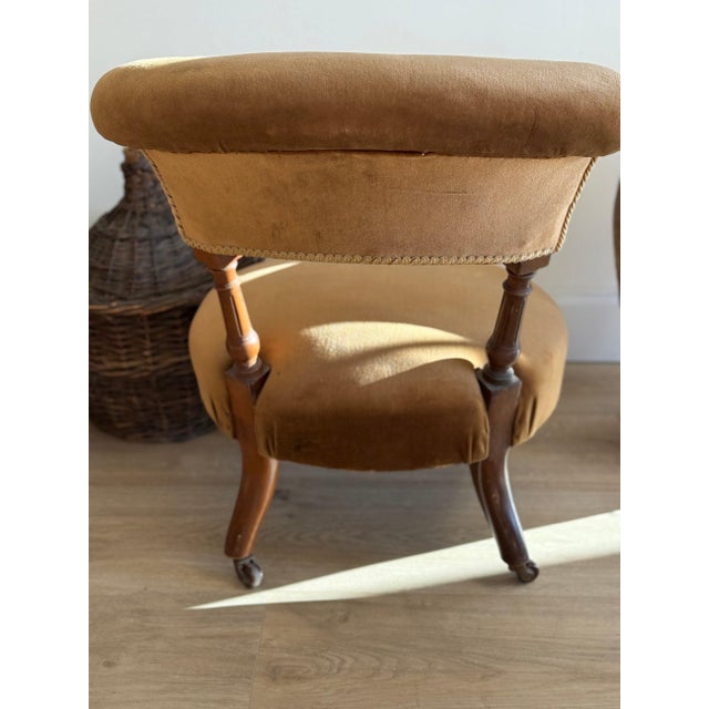Pair of Victorian English Walnut Chairs For Sale - Image 10 of 10
