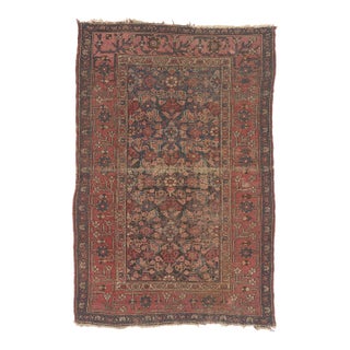 Late 19th Century Persian Malayer Rug, 03'08 X 05'05 For Sale