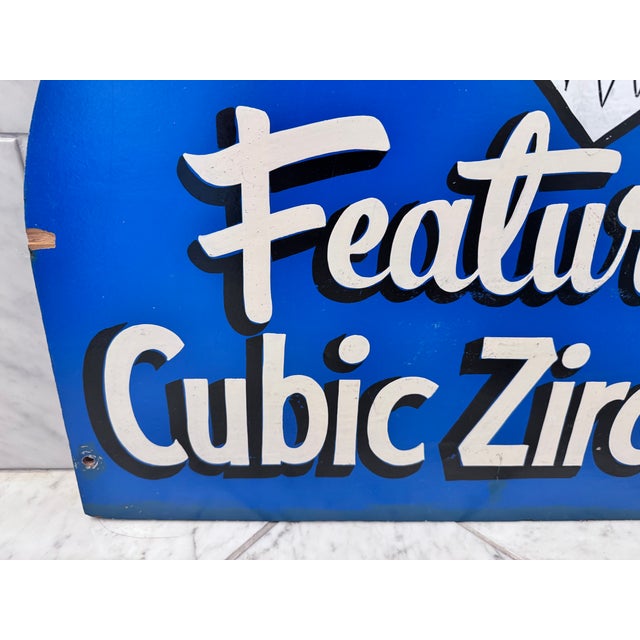 Mid 20th Century Cubic Zirconia Carnival Ride Sign For Sale - Image 5 of 9