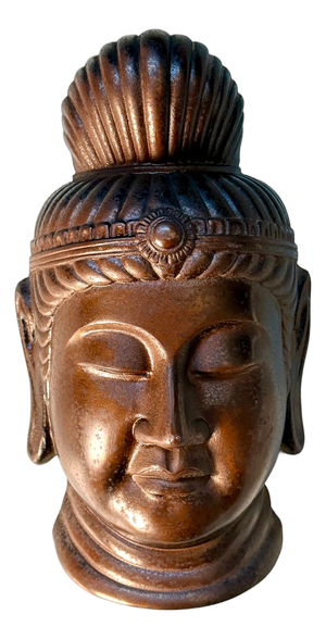 Japanese Buddhist Cast Iron Wall Sculpture, 1960s