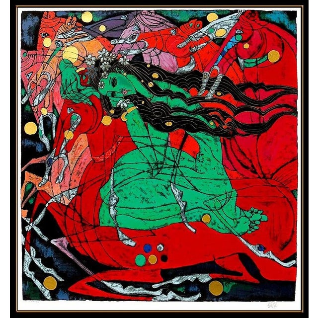 Contemporary 1980s Emerald Lady, Jiang Tiefeng For Sale - Image 3 of 6
