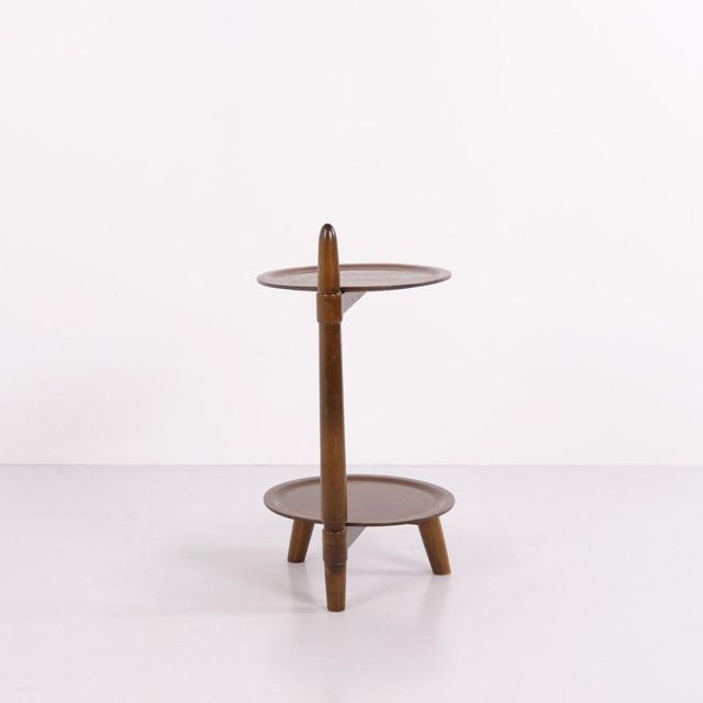 Vintage Walnut Plant Stands by Edmund Jørgensen, 1950s, Set of 2 For Sale - Image 4 of 10