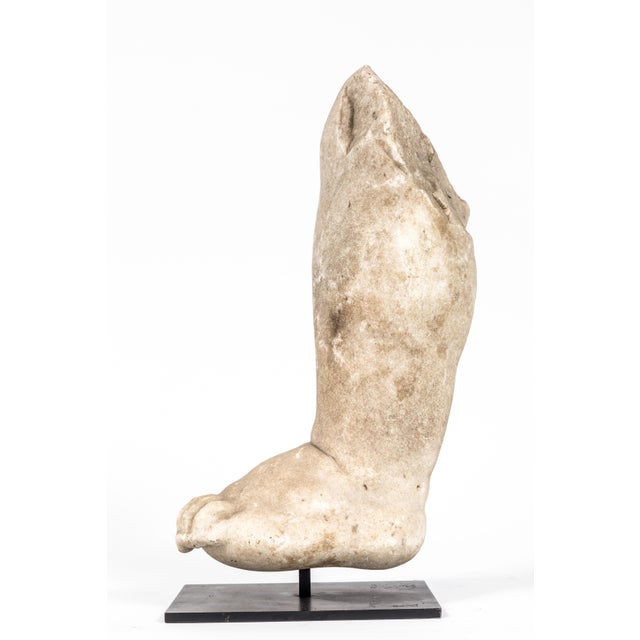 Renaissance Era, Marble Fragment of a Leg For Sale - Image 4 of 9