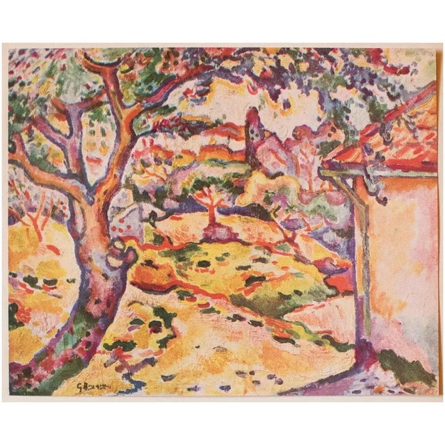 1948 After Georges Braque, "Landscape" Second Edition Parisian Offset Lithograph For Sale In Dallas - Image 6 of 8