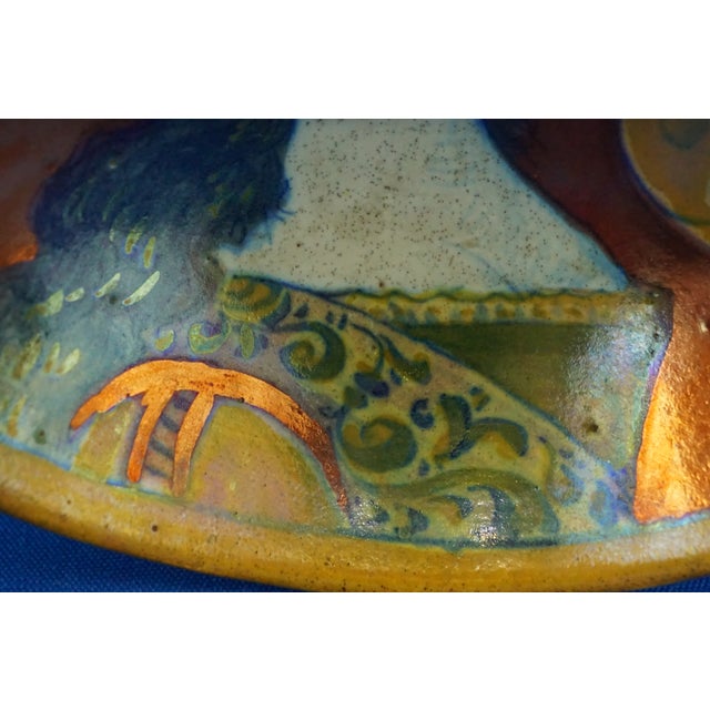 Antique Ceramic Soup Bowl with Saucer by Alfredo Santarelli, 1890s, Set of 2 For Sale - Image 14 of 18