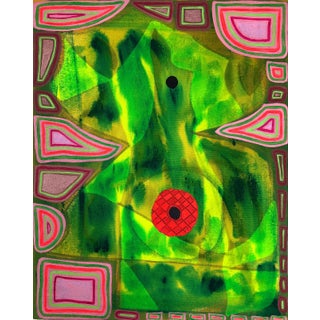 Max Manning “Untitled (CVS189)” Contemporary Pink and Green Geometric Abstract Painting, 2020 For Sale