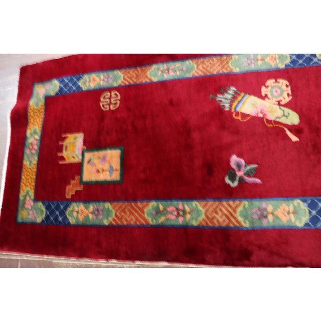Antique Art Deco Rug, 3' X 5; For Sale - Image 9 of 11