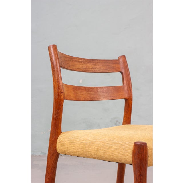 Danish Model 84 Chairs in Teak by Niels Otto Möller for J.L. Møllers, 1960s, Set of 4 For Sale - Image 16 of 18