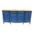 French Blue Painted Credenza W/Gold Accents For Sale