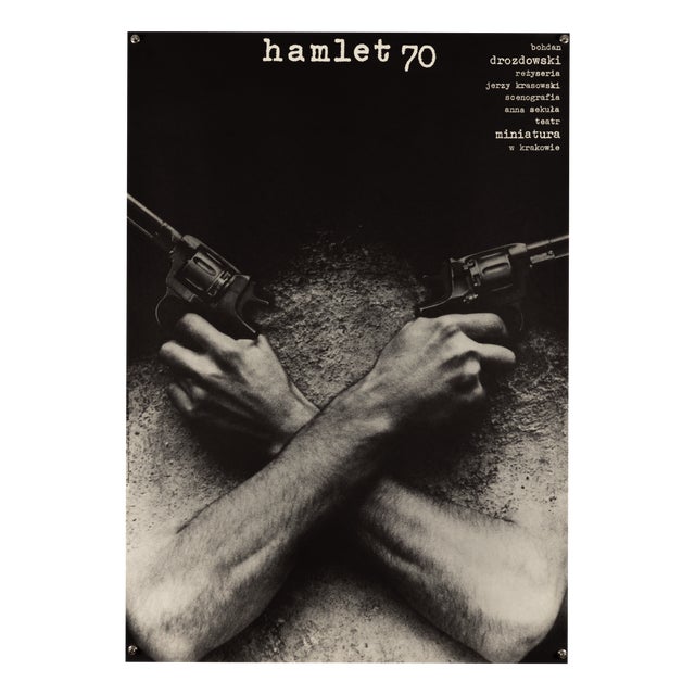 Hamlet 70 Theater Poster by M. Görowski, 1978 For Sale