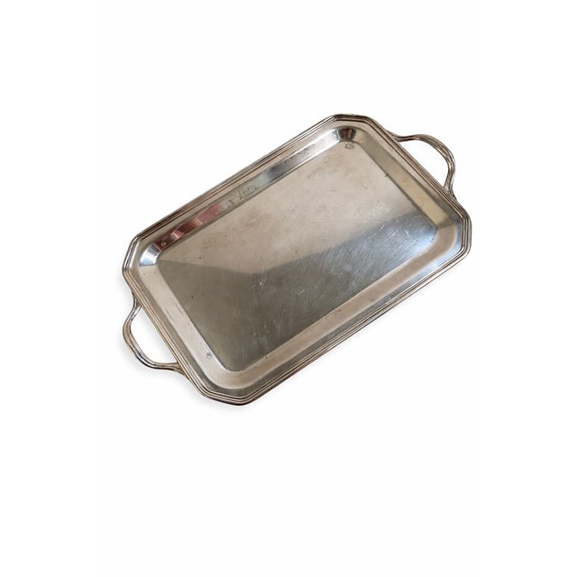 Silver Mid-Century Modern Silver Plated Tray from Arno, Italy, 1960s For Sale - Image 8 of 8