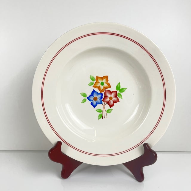 The Beehive Soup Plates from Moulins Des Loups, 1950s, Set of 5 For Sale - Image 3 of 7
