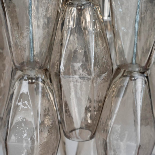 Brown Wall Sconce in Smoky Poliedri Murano Glass, Italy, 1990s For Sale - Image 8 of 11