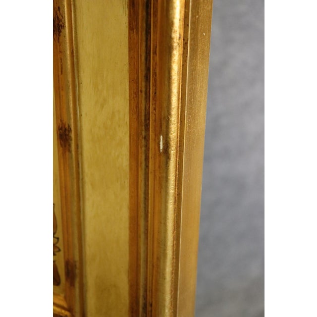 Fine Decorative Arts Gilded Paint Decorated Florentine 4 Panel Dressing Screen For Sale - Image 10 of 10