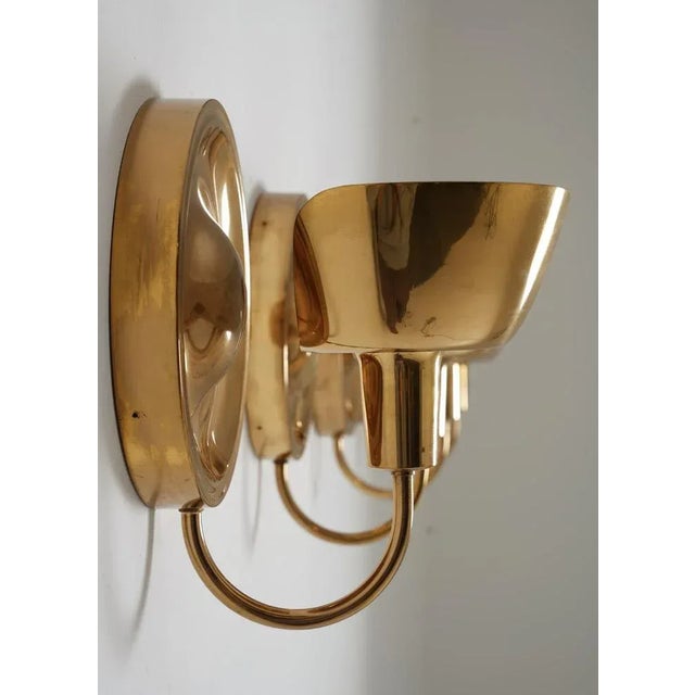 Metal Mid-Century Sconce in Brass attributed to Josef Frank for Svenskt Tenn, 1960s For Sale - Image 7 of 11