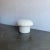 Modern White Boucle Shroom Ottoman For Sale - Image 4 of 6