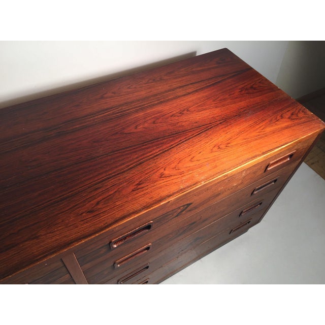 Brown Danish Modern Signed Poul Hundevad Rosewood Dresser Sideboard For Sale - Image 8 of 12